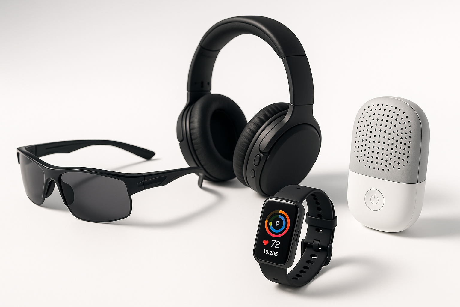 Gafas deportivas audifonos inteligentes productos saludables y novedosos